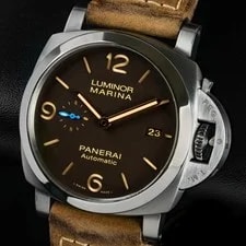 Panerai — Panerai Luminor Marina 1950 3 Days Automatic 44mm Titanium Brown Dial PAM01351 — Watch — resale