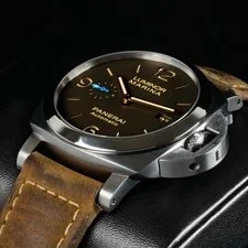 Panerai Luminor Marina 1950 3 Days Automatic 44mm Titanium Brown Dial PAM01351 3