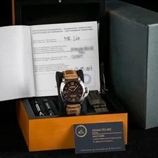 Panerai Luminor Marina 1950 3 Days Automatic 44mm Titanium Brown Dial PAM01351 4