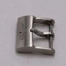 Breitling 20mm Genuine Buckle for Watches Silver Tone Accessory 2