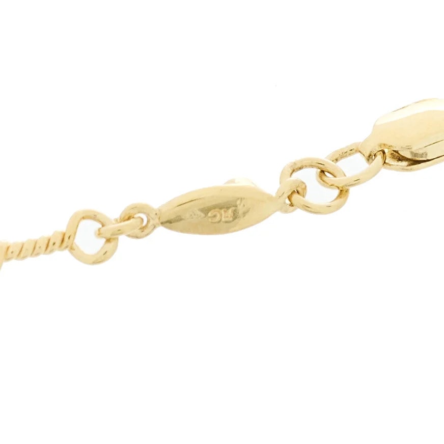18K White Gold DogBone Chain Station 3