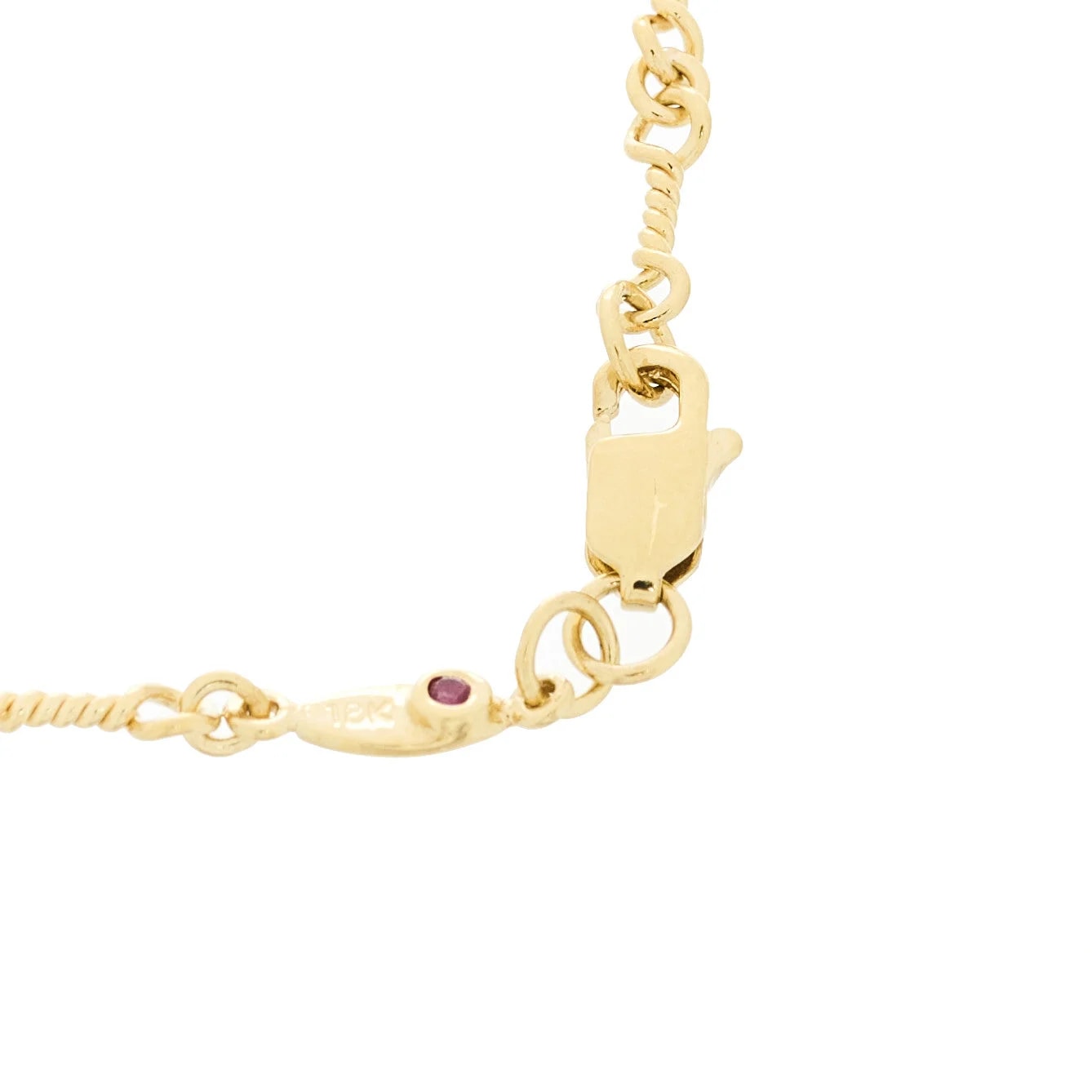 18K White Gold DogBone Chain Station 4