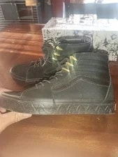 Vans X Marvel Sk8-Hi High Top Shoes Panther M 7 W 8.5 Limited Edition 3