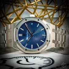 Audemars Piguet Royal Oak Blue Dial - Full Set - 15503BC.OO.1220BC.01 4