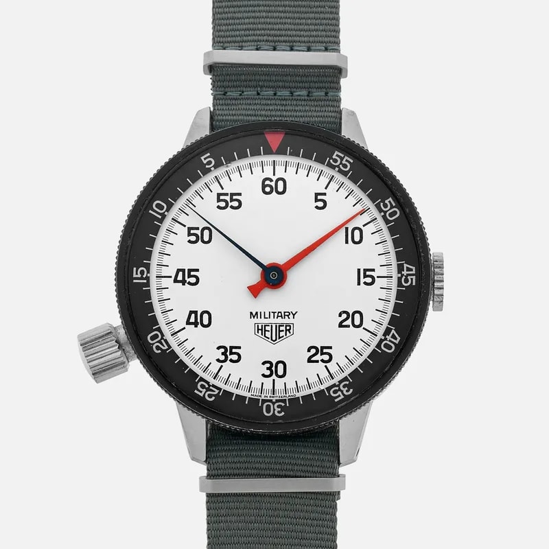 Heuer — 1960s Heuer Game Master 'Military' Wrist Stopwatch Ref. 503.051 — Watch — resale