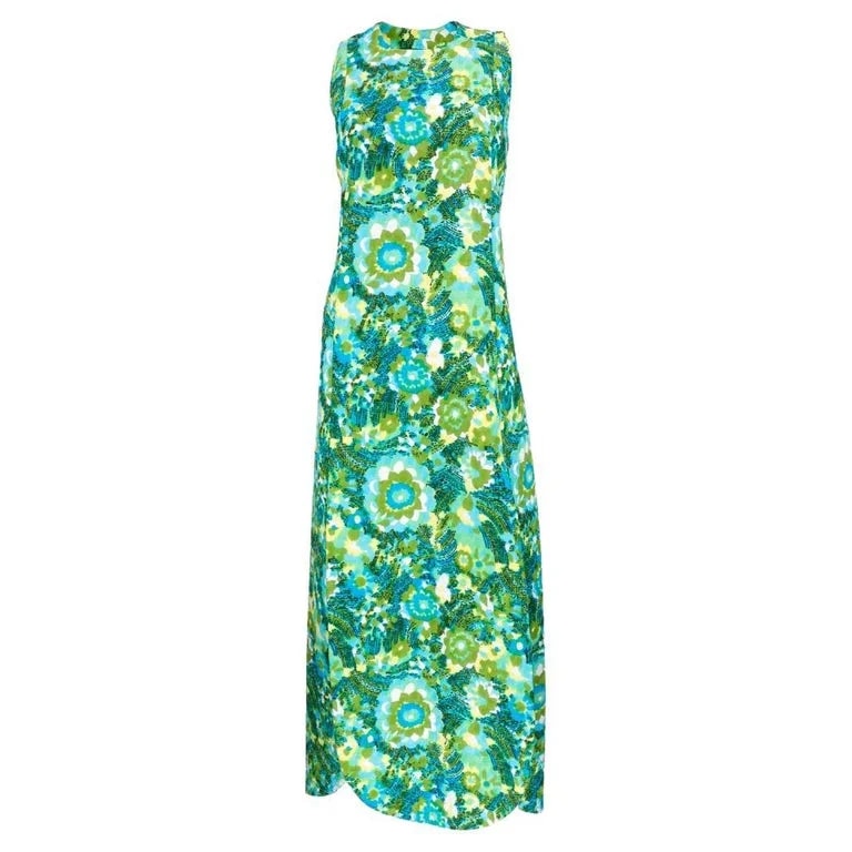 Pertegaz — Pertegaz Matelasse Watercolor Maxi Dress, 1960s — Clothing — resale