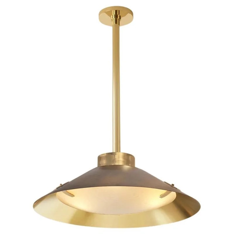 Kono Pendant by Gaspare Asaro Satin Brass and Bronze — Furniture — resale