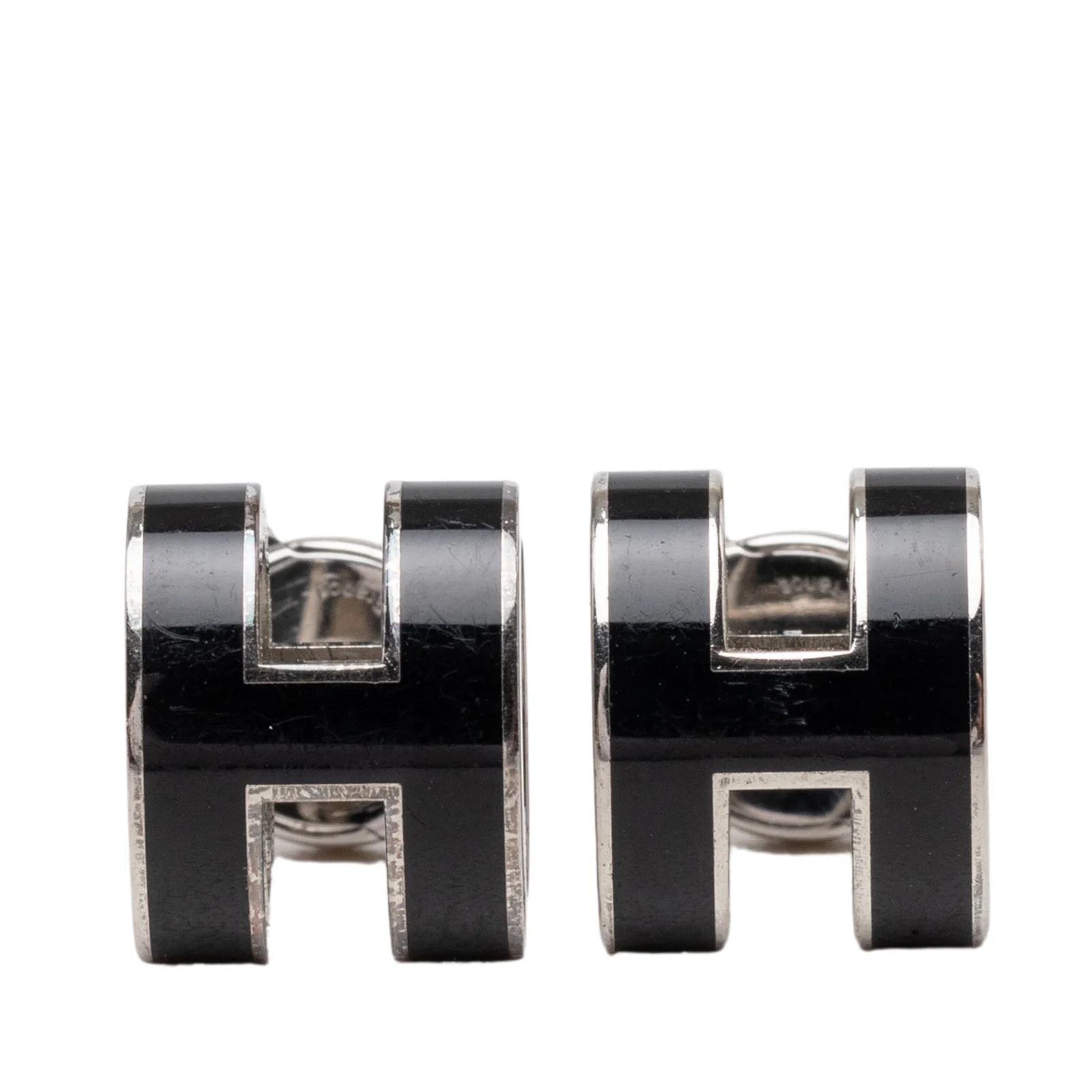Hermès — Palladium Plated Pop H Stud — Jewelry — resale