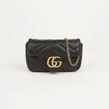 Gucci — Gucci GG Marmont Super Mini Chain Crossbody 77986680 — Handbag — resale