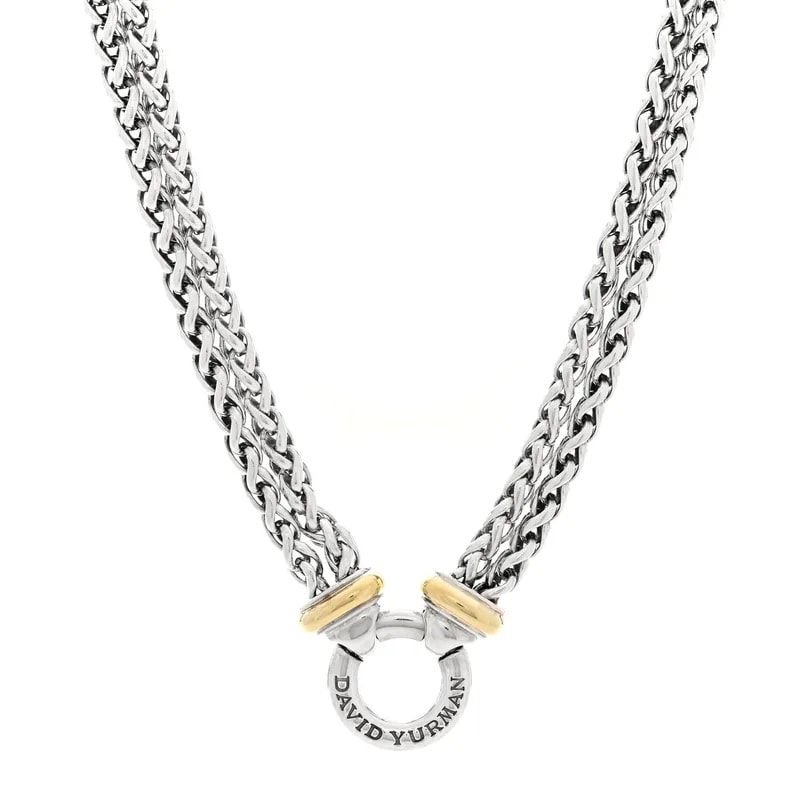 David Yurman — 18K Yellow Gold 8mm Double Wheat Chain — Jewelry — resale
