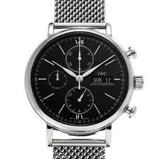 IWC — IWC Portofino Chronograph IW391010 Black 728946 — Watch — resale