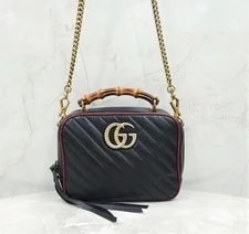 Gucci — Gucci GG Marmont Bamboo Top Handle Chain 602270 144578786 [P] — Handbag — resale