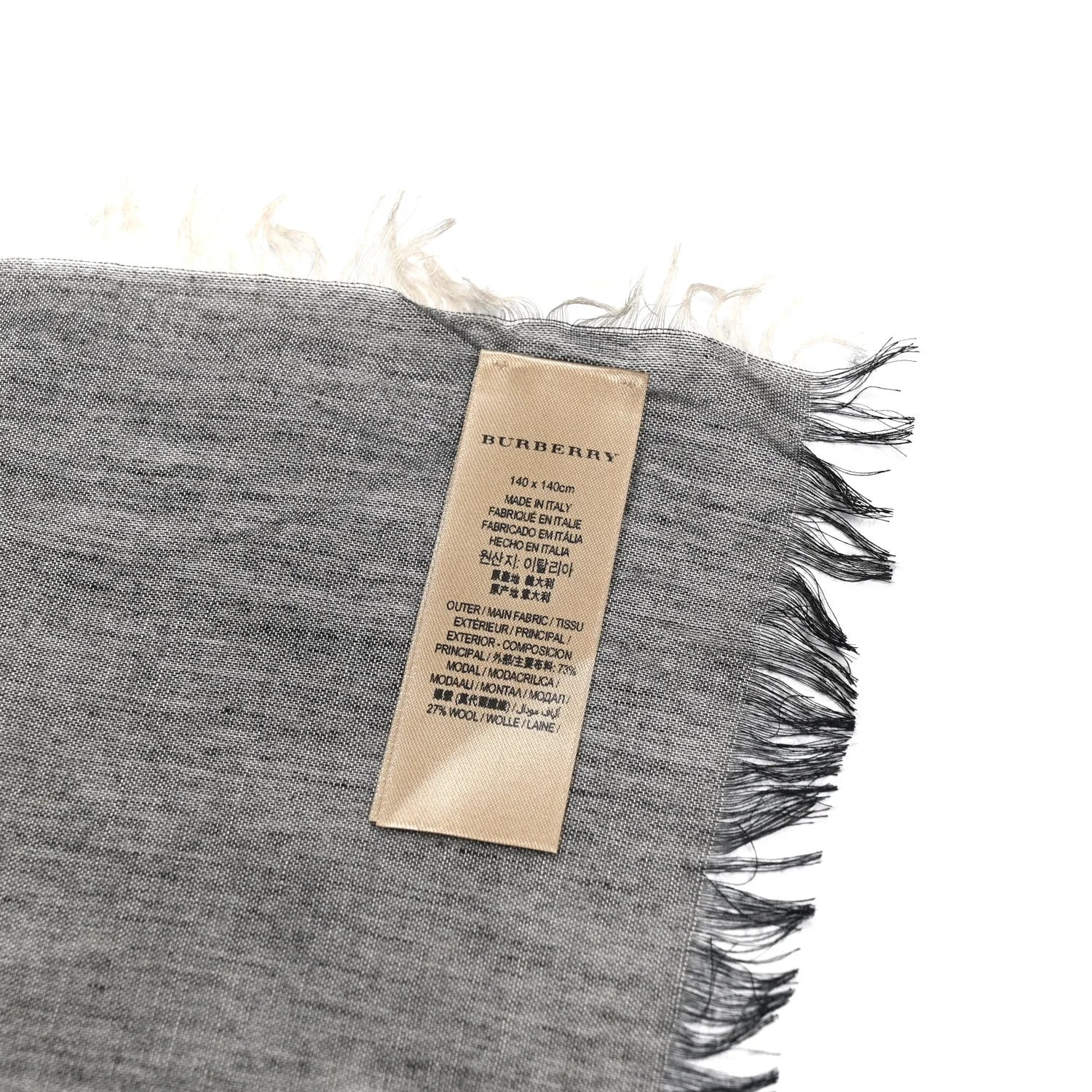 Modal Relaxed Mega Check Square Scarf Dark Trench 3
