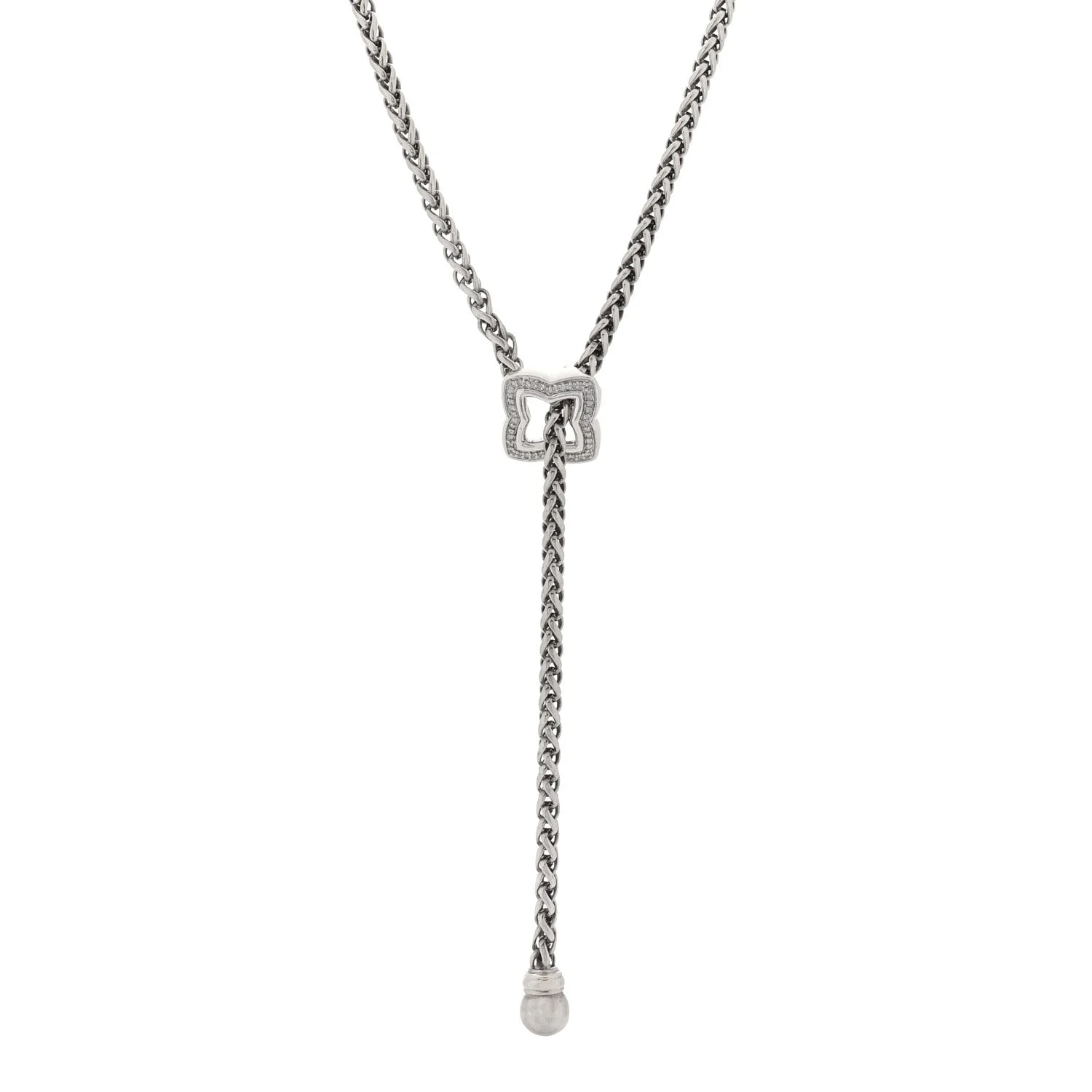 David Yurman — Quatrefoil Lariat Wheat Chain — Jewelry — resale