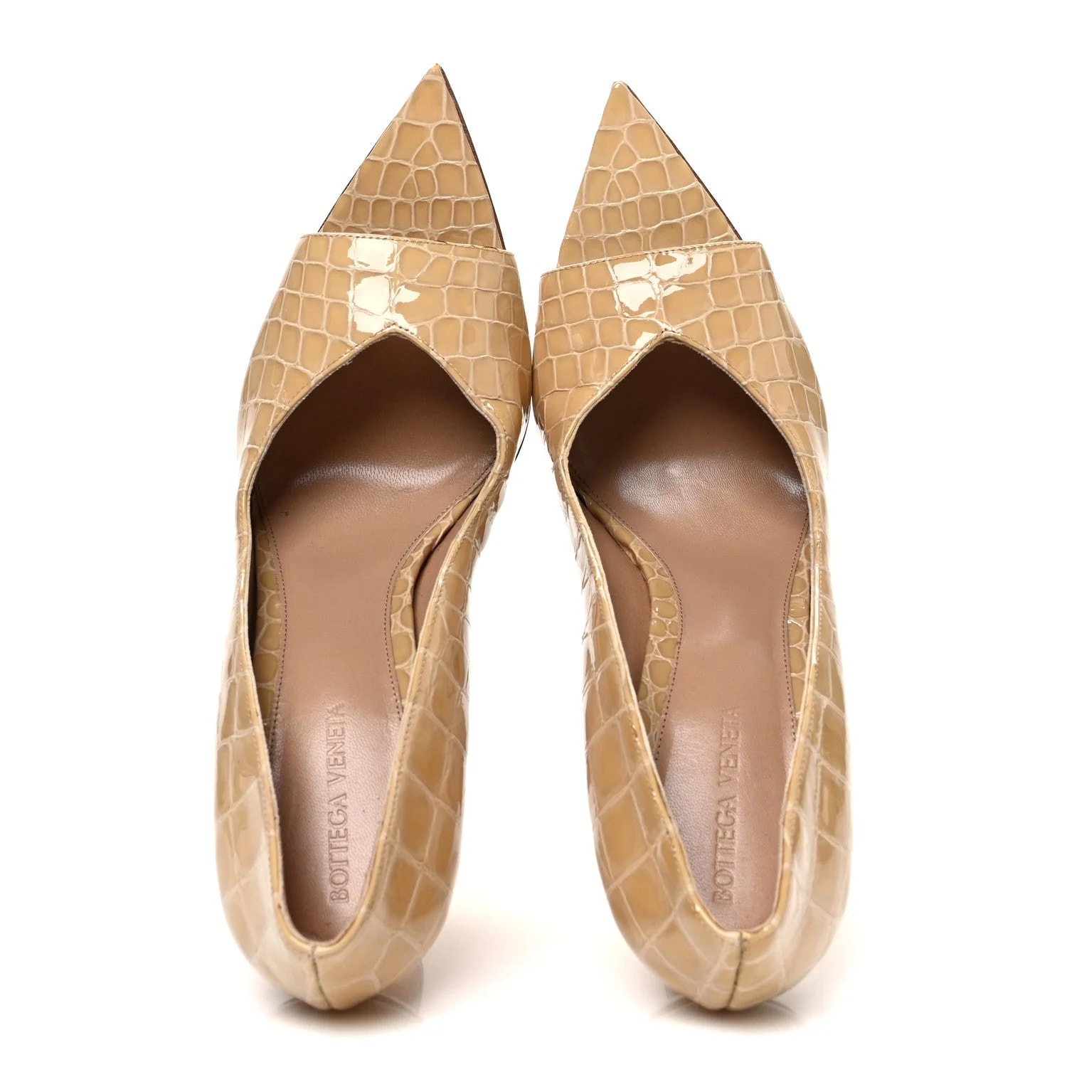 Gloss Embossed Punta Wedge 41 Praline 2