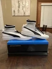 Puma Clyde Shoe 10.5 Basketball 36494802-02 Socks NYC 2