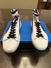 Puma Clyde Shoe 10.5 Basketball 36494802-02 Socks NYC 4