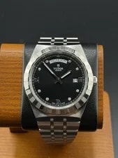 Tudor Royal 28600 Black Diamond Dial Day-Date 41mm Box Papers Automatic 3