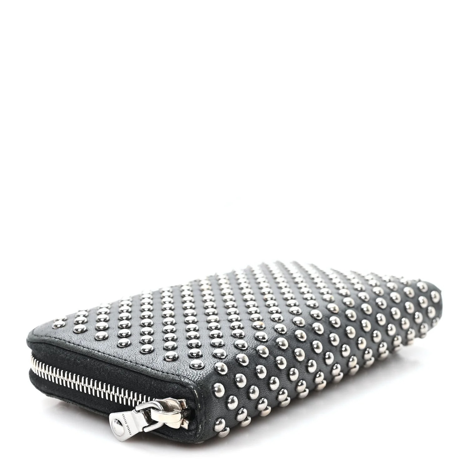 Metal Studded Zip Around Wallet 4