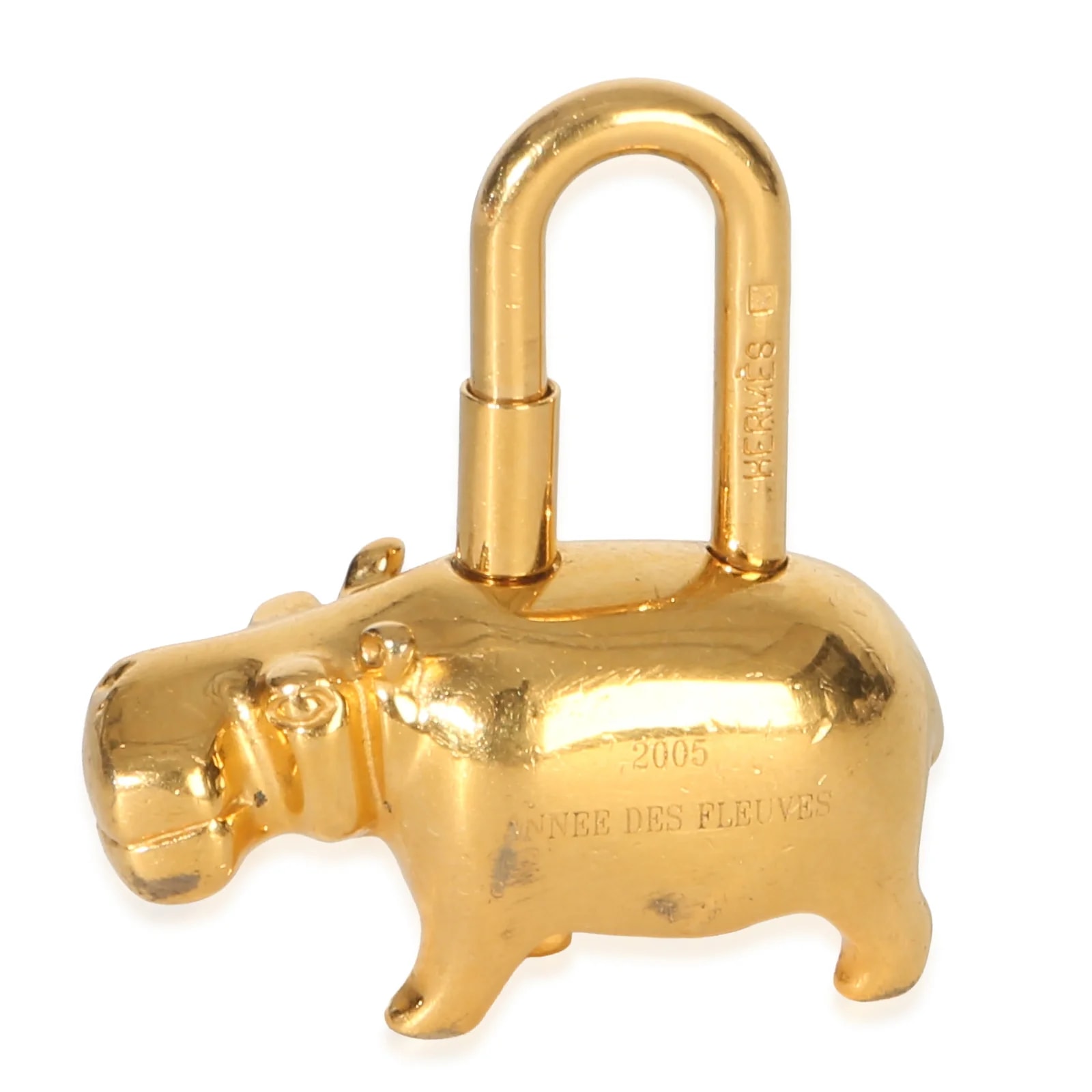 Hermès Cadena Hippopotamus 2005 Annee des Fleuves Lock Charm ; Other Charms 3