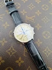 IWC — IWC Portuguese Chronograph Rattrapante Chronograph Flyback Stainless Steel Warranty — Watch — resale