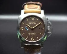 Panerai — Panerai Luminor Marina 1950 PAM01351 Titanium 44mm Brown Dial – 3 Days Automatic — Watch — resale