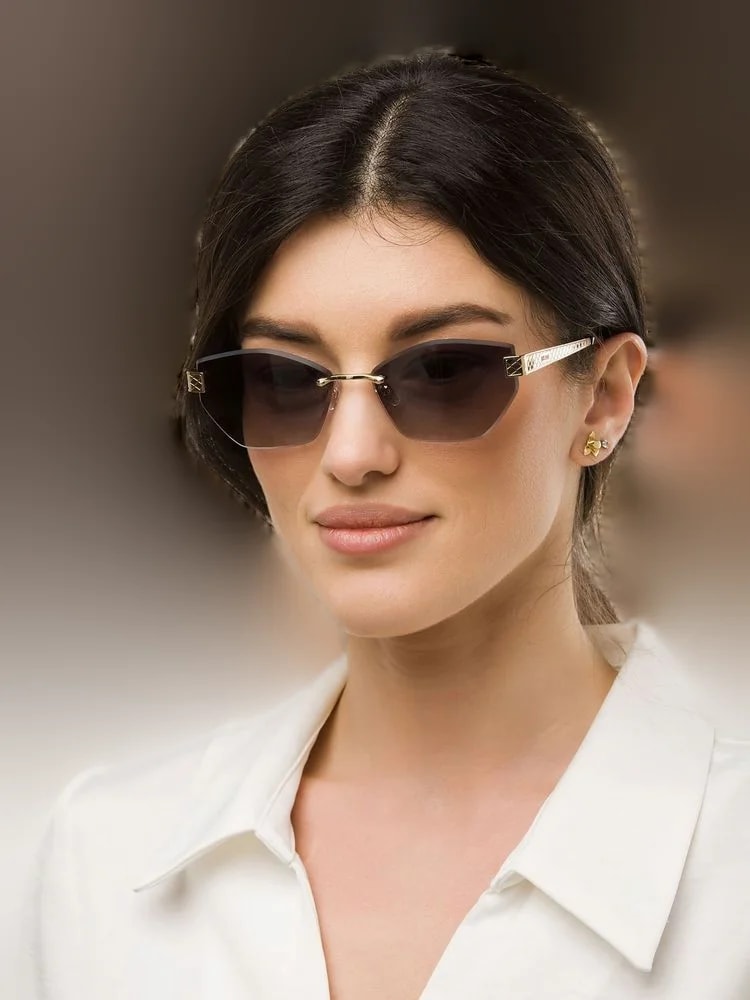 Just Cavalli Sjc202 Metal Frame Sunglasses — Rose Gold 4