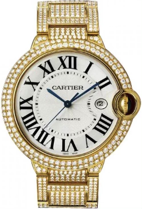 Worldofluxuryus — Cartier Ballon Bleu de Cartier Large 18K Yellow Gold & Diamond — Watch — resale
