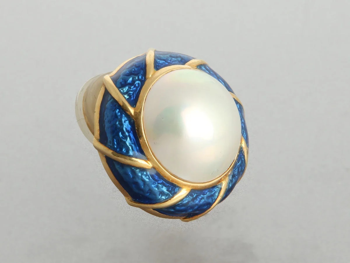 Tiffany & Co. 18K Yellow Gold Enamel and Mabe 4