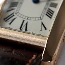 Cartier Tank Americaine SM W2607456 Pink Gold 34.8mm White Dial Quartz #TKW657 4
