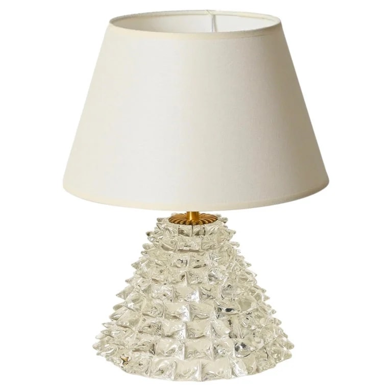 Large Barovier Murano Rostrato and Lamp, Italy, 1940s 2