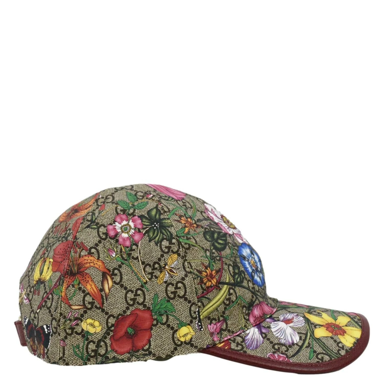 Gucci Claudia Baseball Flora Hat 58 CM 603986 4