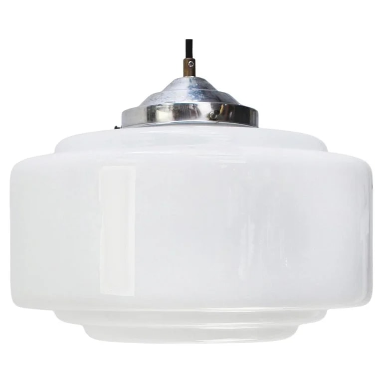 Art Deco Opaline Pendant — lighting — resale
