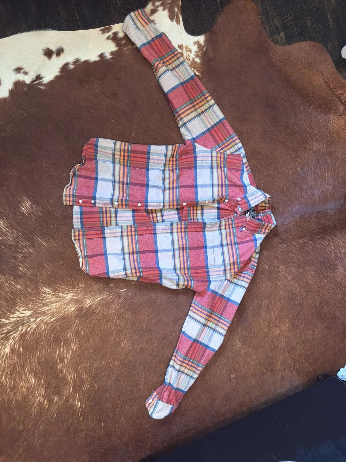 Gitman Sunrise Stripe Moleskin Flannel — streetwear — resale