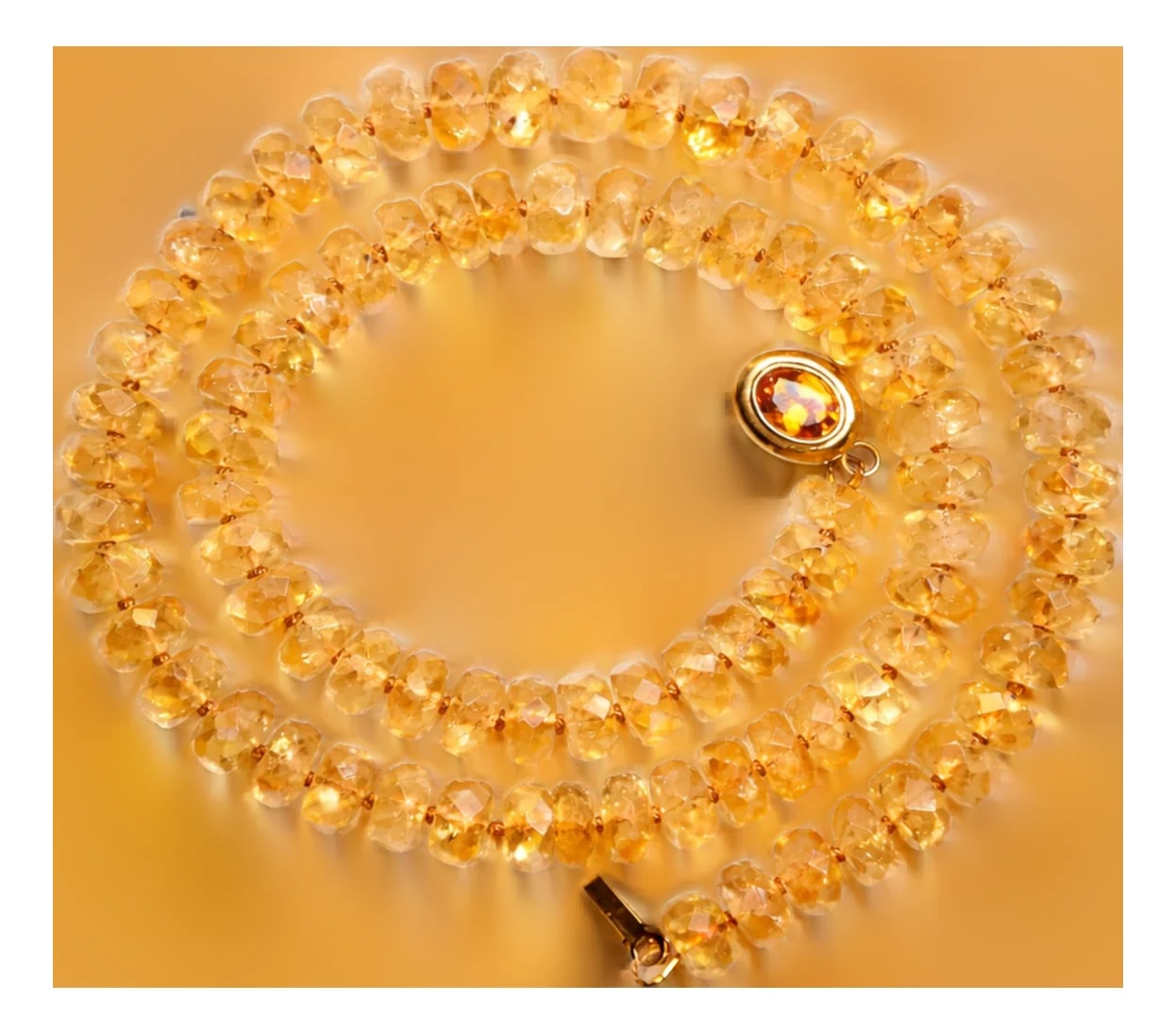 Brazilian Faceted Beaded , 19.5 Inches Long — Jewelry — resale