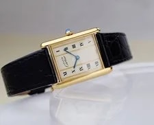 Cartier Must de Tank LM Vermeil Gold Roman Dial Quartz 23mm 4