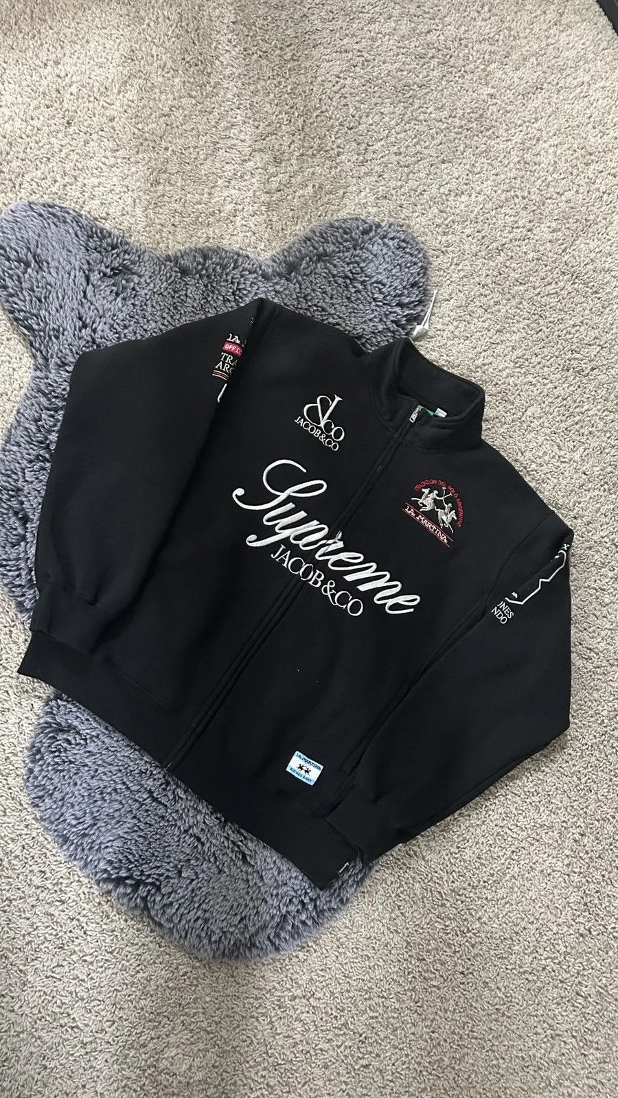 Supreme — Supreme - Jacob&Co la Martina Zip Up Sweatshirt — streetwear — resale