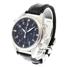 IWC Pilot's Watches IW377801 46mm SS Black #C2728 2