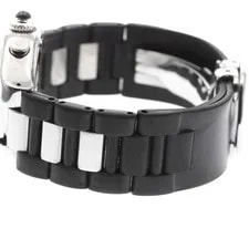 Cartier Chronoscaff W10198U2 31mm SS Rubber Black Dial Quartz Date #C507 4