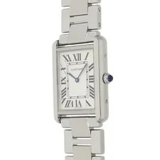 Cartier Tank Solo LM W5200014 Stainless Steel 24.4mm Silver Dial #RZW249 2
