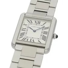 Cartier Tank Solo LM W5200014 Stainless Steel 24.4mm Silver Dial #RZW249 4