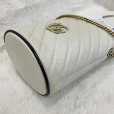 Gucci GG Marmont Logo Drawstring Quilted - Very Good #T7K4LR 3