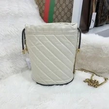 Gucci GG Marmont Logo Drawstring Quilted - Very Good #T7K4LR 4