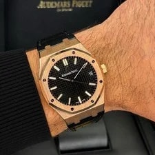 Audemars Piguet Royal Oak Rose Gold 41 15500OR Black Dial 3