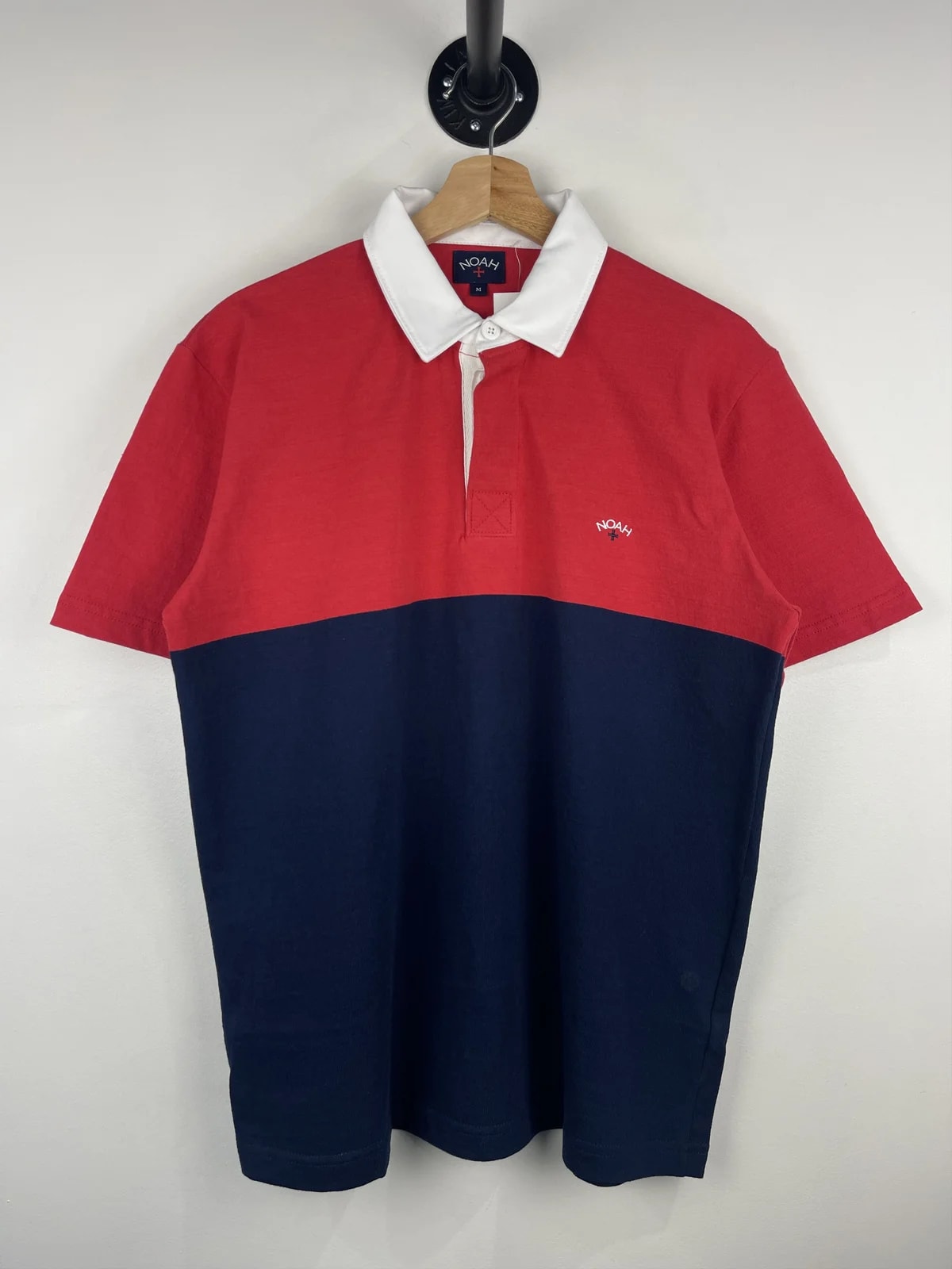 Noah Classic Red & Navy Polo Shirt 2