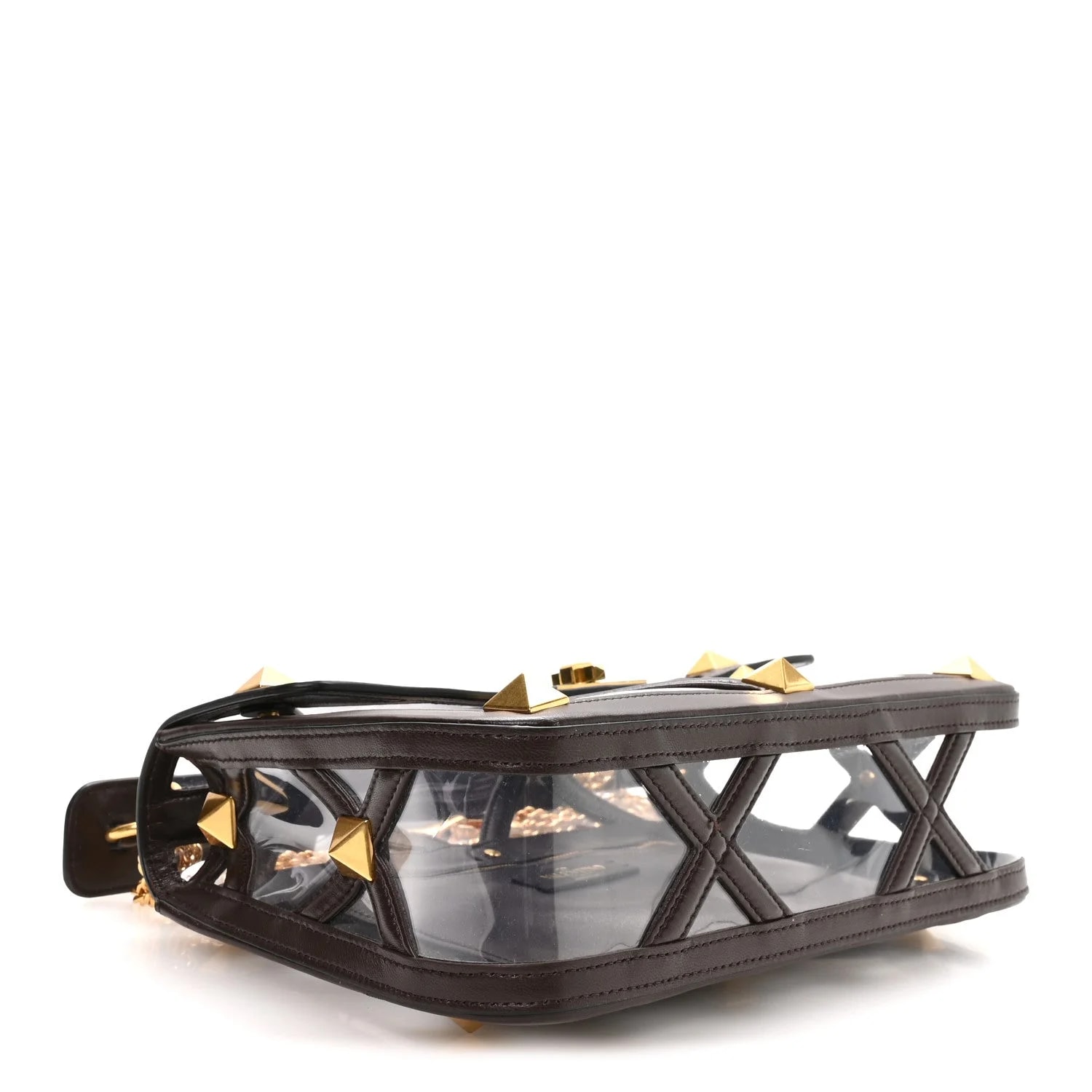 Large Roman Stud Transparent Dark 4