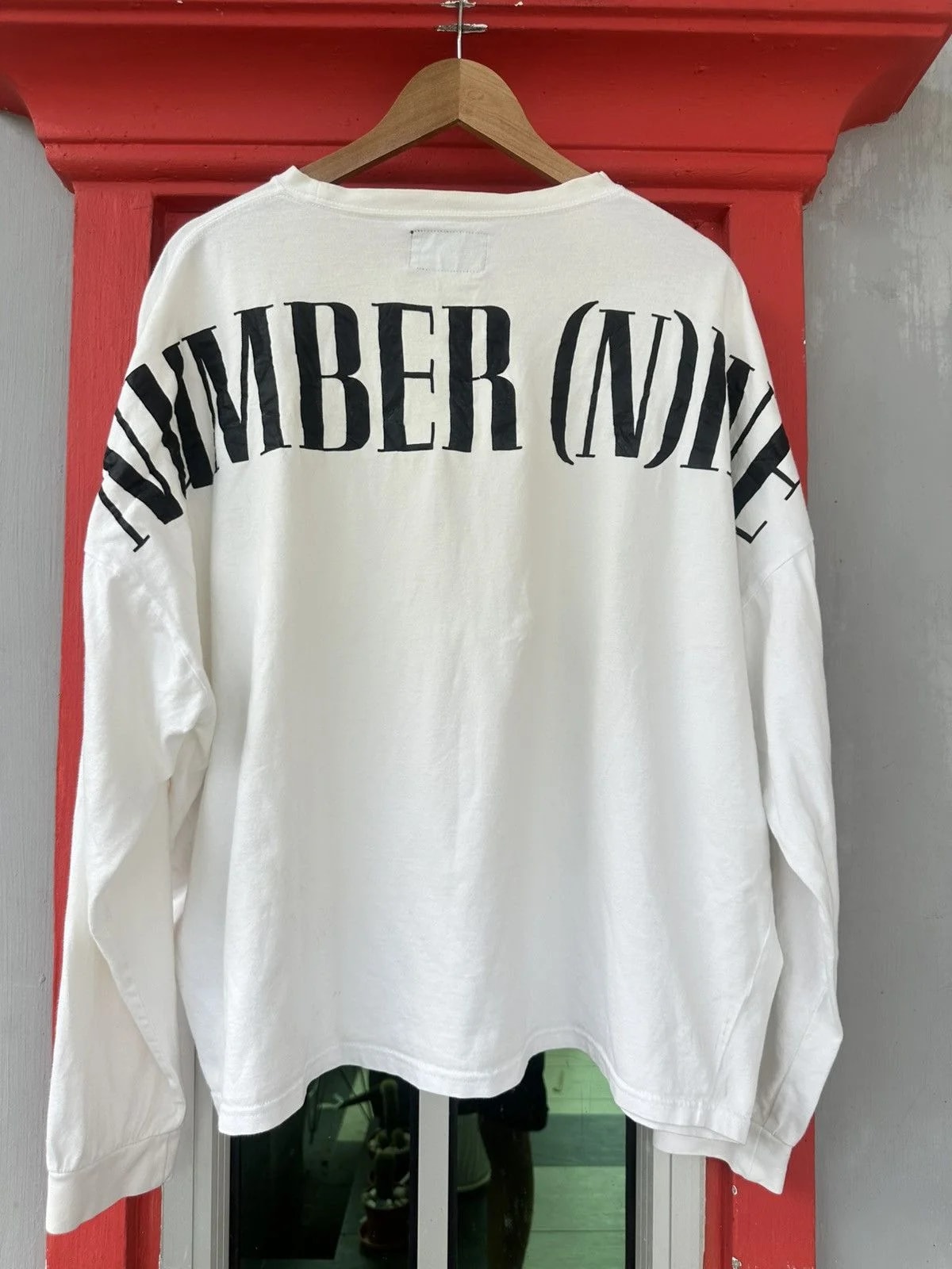 Number (N)ine — Number (N)ine Big Logo Spellout Oversized LS Tee — streetwear — resale