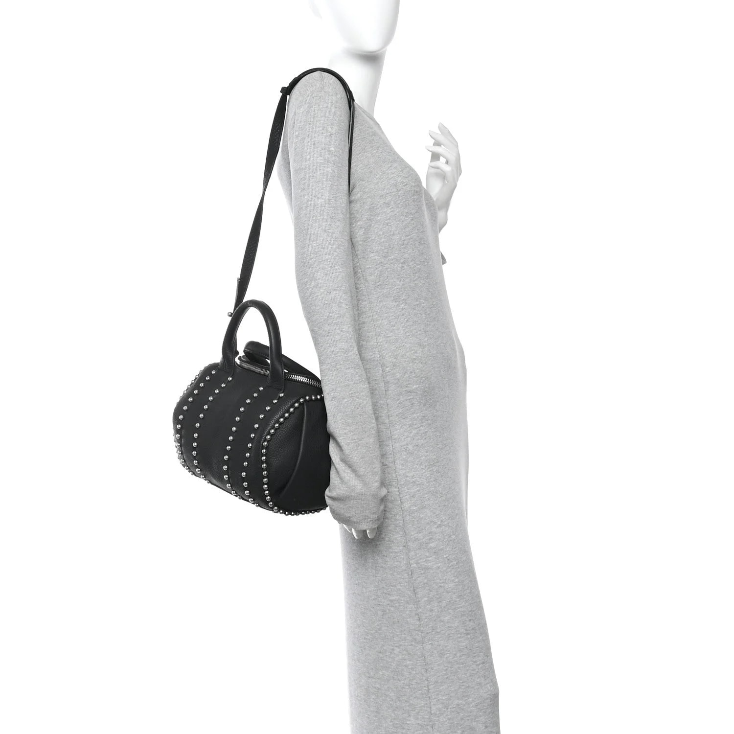 Studded Rockie Matte Rhodium 2