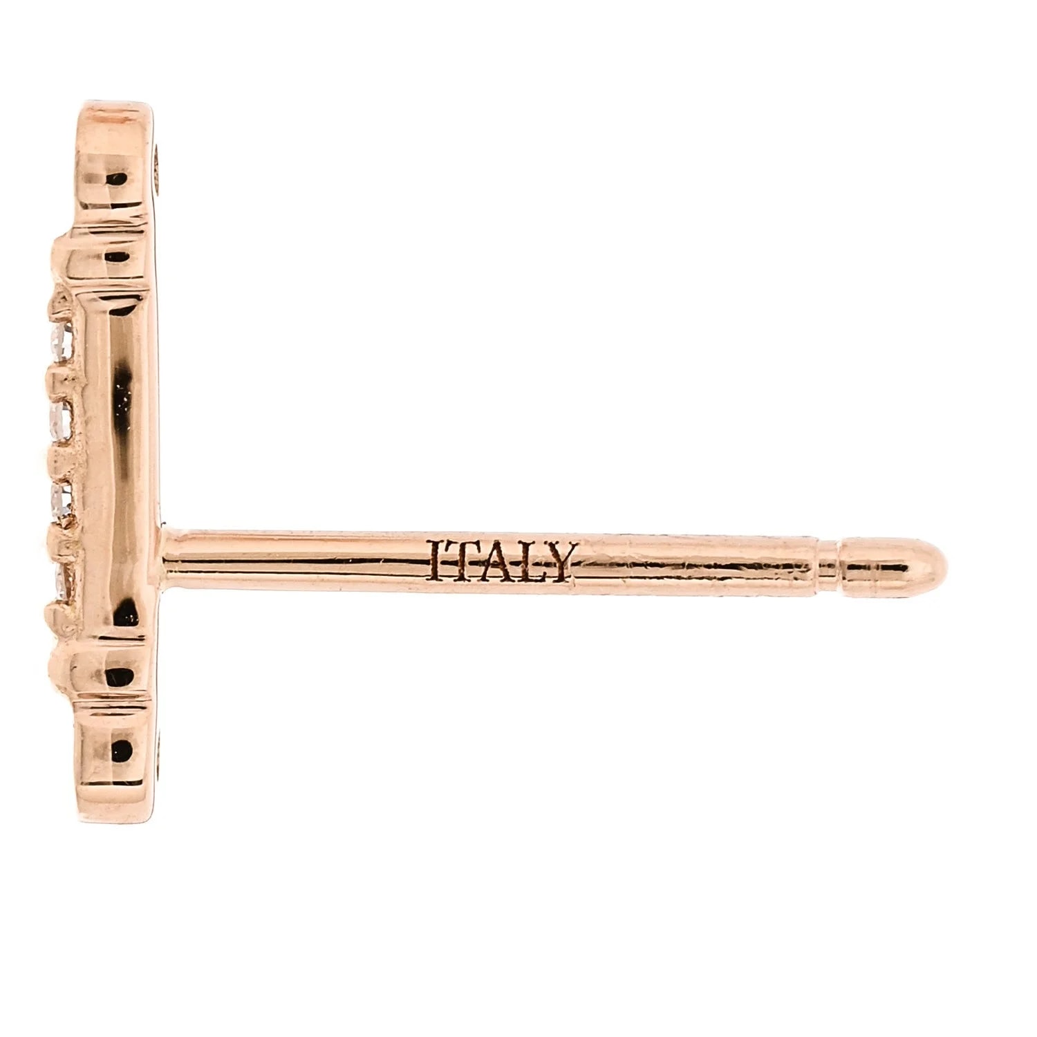 18K Rose Gold Fleur de Lis Key Bar 4