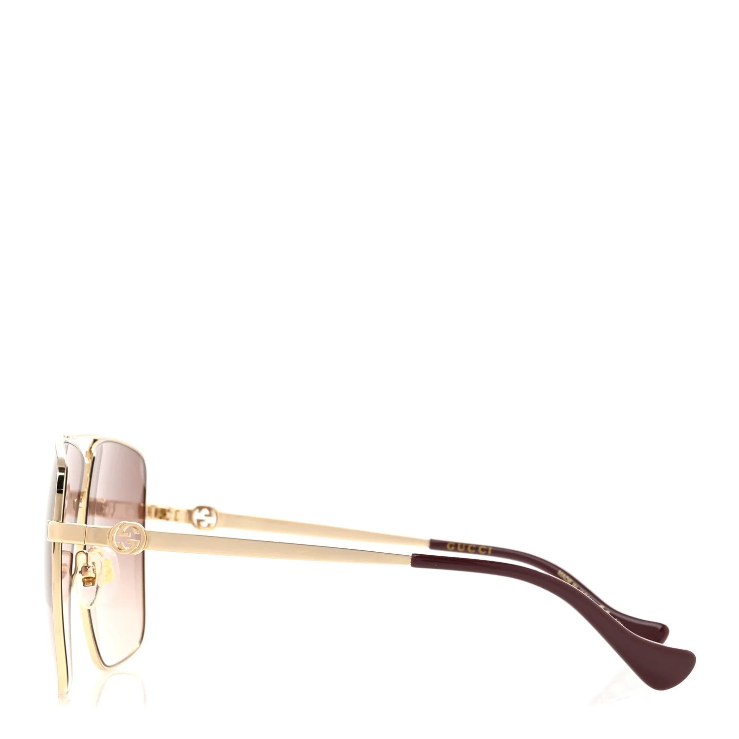 Metal Navigator Square Chain Sunglasses GG1087S 3